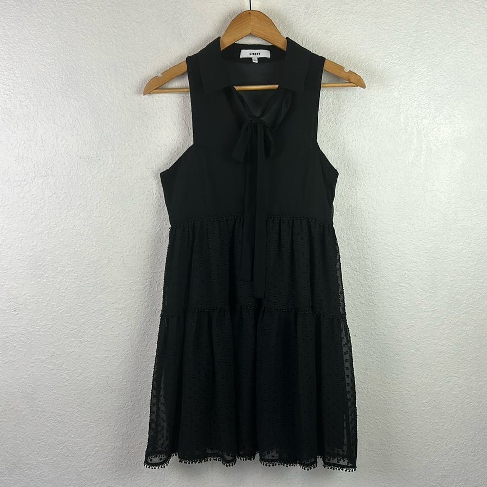 New NWOT LIKELY Sleeveless Chiffon Dress 4 - Picture 2 of 9